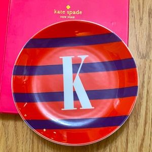 Kate Spade Lenox monogram dish-Letter K